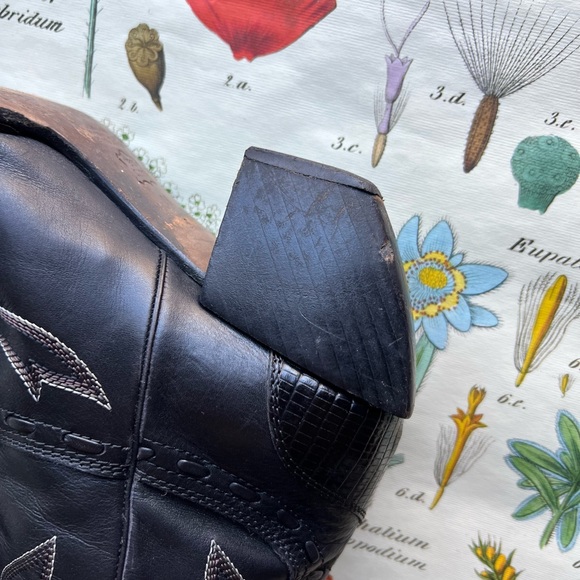 Vero Cuoio Vintage Embroidered Cowboy Boots - Women’s 8 - Made In Italy - Picture 11 of 16